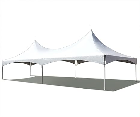 TENTANDTABLE 20-Foot by 40-Foot White High Peak Frame Style Party Tent for Weddings, Graduations, and Events