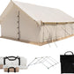 WHITEDUCK Alpha Pro Canvas Wall Tent – Waterproof 4 Season Outdoor Camping & Hunting Tent w/Heavy Duty Aluminum Frame & PVC Floor for Large Groups Families & Outfitters