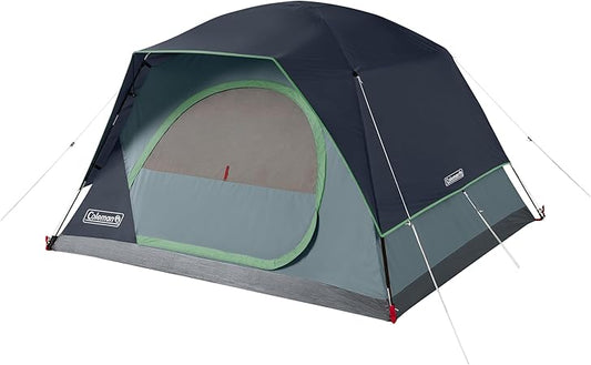 Coleman Skydome Camping Tent with 5 Minute Setup, 2/4/6/8 Person Weatherproof Tent with Rainfly & Carry Bag, 20% More Headroom Than Traditional Canopies