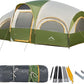 8 Person Tent for Camping, Waterproof Windproof Family Tent with Rainfly, Divided Curtain Design for Privacy Space, Portable with Carry Bag