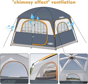 UNP 6 Person Family Camping Tent