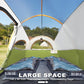 8 Person Tent for Camping, Waterproof Windproof Family Tent with Rainfly, Divided Curtain Design for Privacy Space, Portable with Carry Bag