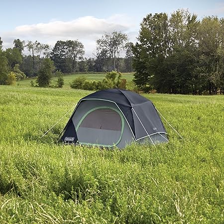 Coleman Skydome Camping Tent with 5 Minute Setup, 2/4/6/8 Person Weatherproof Tent with Rainfly & Carry Bag, 20% More Headroom Than Traditional Canopies