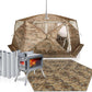 Rbm Outdoors Hot Tent with Stove Jack, Easy Setup 4 Season Winter Tents for Camping, Cold Weather Wall Double Layer Waterproof & Windproof Shelter